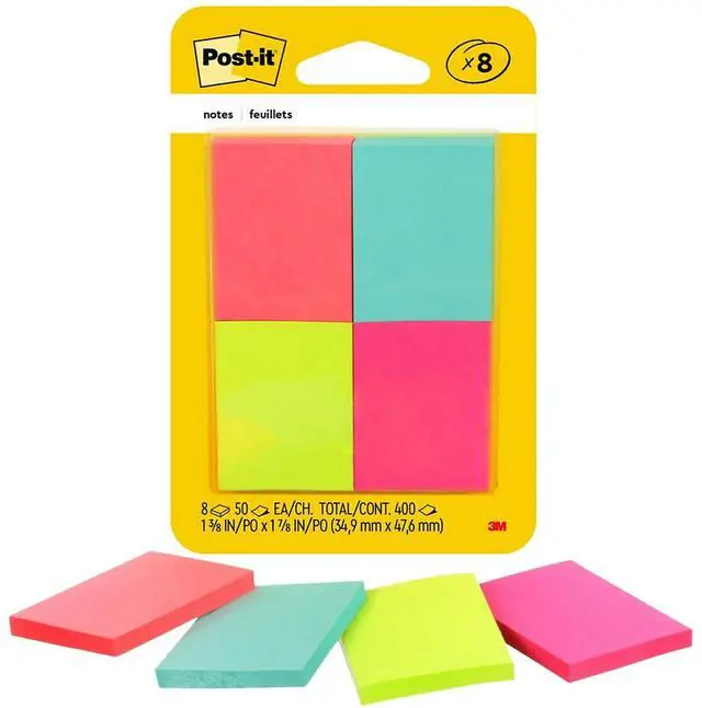 Alt view image 2 of 20 - Post-it Original Pop-up Refill Alternating Cape Town Colors 3 x 3 100-Sheet 12/Pack R330NALT