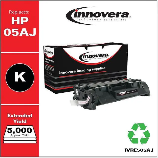 Alt view image 7 of 11 - Innovera Compatible Black Jumbo Yield Toner Cartridge (Alternative for HP 05A/CE505A)