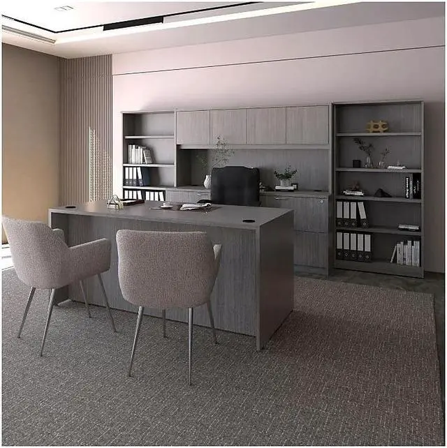 Alt view image 8 of 15 - Alera Valencia Full Pedestal File Drawers 2 Legal/Letter-Size 15.63" x 20.5" x 28.5" Gray VA542822GY