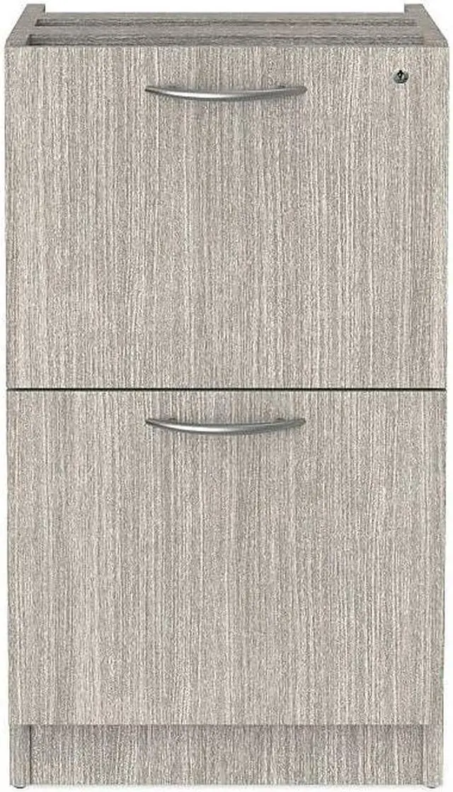 Alt view image 3 of 15 - Alera Valencia Full Pedestal File Drawers 2 Legal/Letter-Size 15.63" x 20.5" x 28.5" Gray VA542822GY