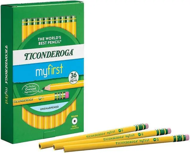 Alt view image 8 of 18 - Ticonderoga Wooden Pencil 0.7mm #2 Medium Lead 3 Dozen (DIX33336)