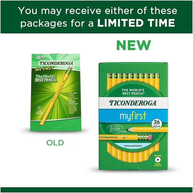 Alt view image 9 of 18 - Ticonderoga Wooden Pencil 0.7mm #2 Medium Lead 3 Dozen (DIX33336)