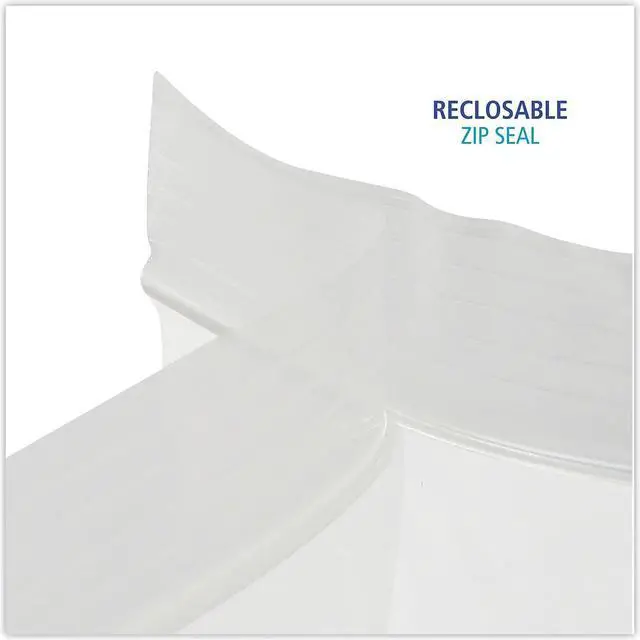 Alt view image 12 of 12 - Boardwalk Reclosable Food Storage Bags 1 Gal Clear LDPE 10.56 x 11 250/Box