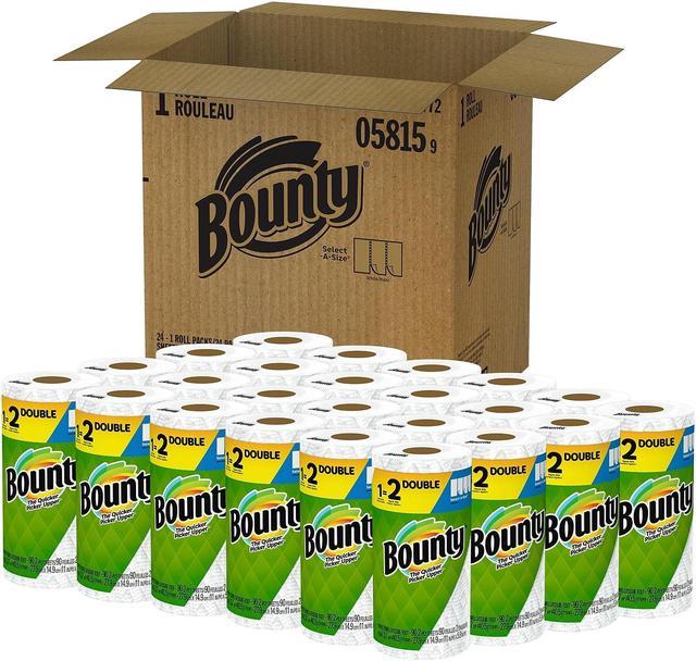 Bounty Select-a-Size Paper Towels, 6 Triple Rolls, White 