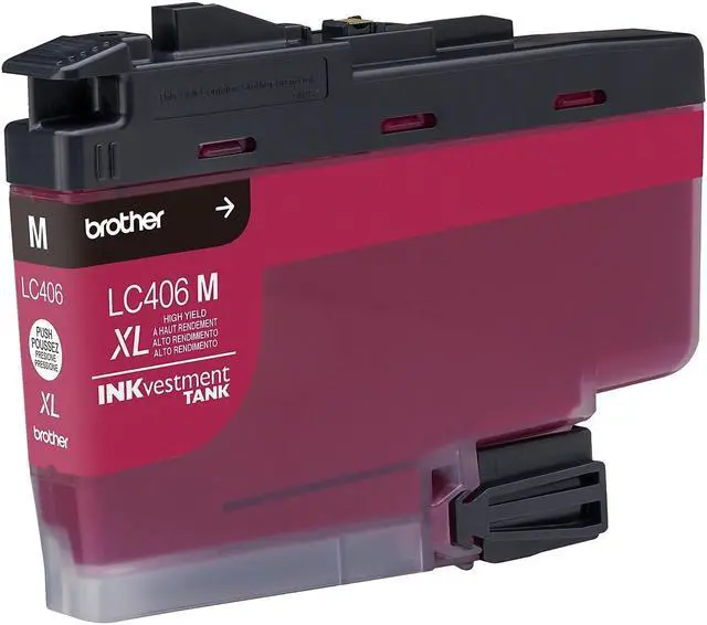Alt view image 5 of 9 - Brother INKvestment LC406XLM Ink Cartridge Magenta in Retail Packaging