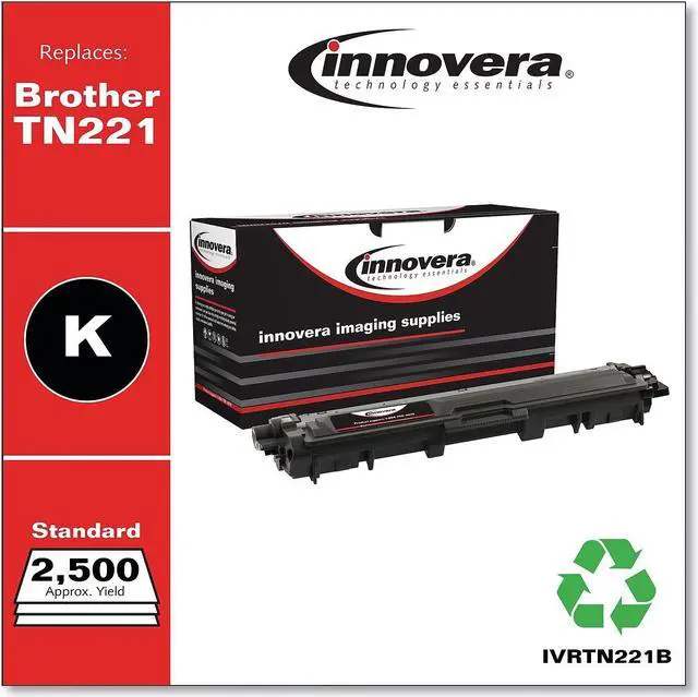 Alt view image 4 of 12 - Innovera Black Toner Replacement for Brother TN221BK IVRTN221B