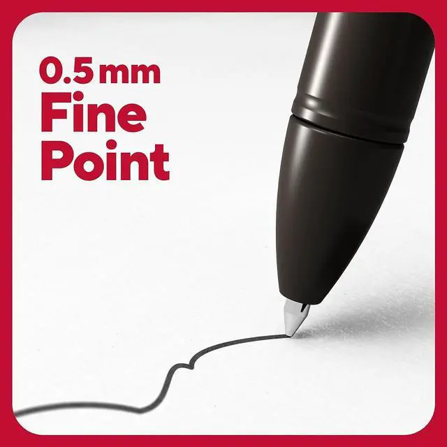 Alt view image 3 of 9 - TRU RED Quick Dry Gel Pens Fine Point 0.5mm Blk Dozen TR54471
