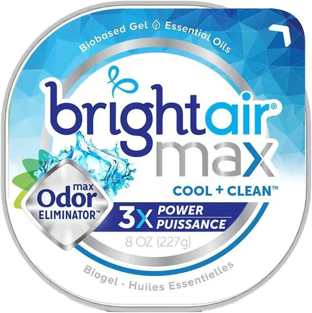 Alt view image 13 of 20 - Max Odor Eliminator Air Freshener Cool and Clean 8 oz Jar 900437EA