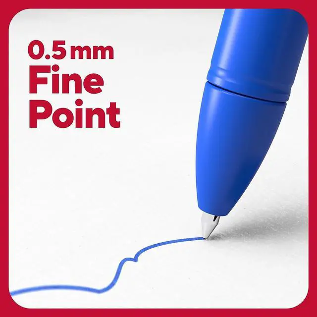 Alt view image 3 of 10 - TRU RED Quick Dry Gel Pens Fine Point 0.5mm Blue 5/Pack TR54469