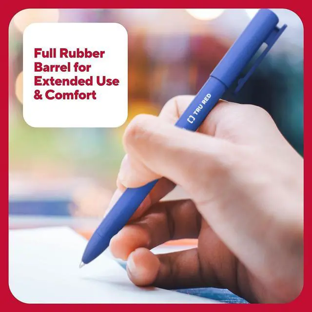 Alt view image 8 of 10 - TRU RED Quick Dry Gel Pens Fine Point 0.5mm Blue 5/Pack TR54469