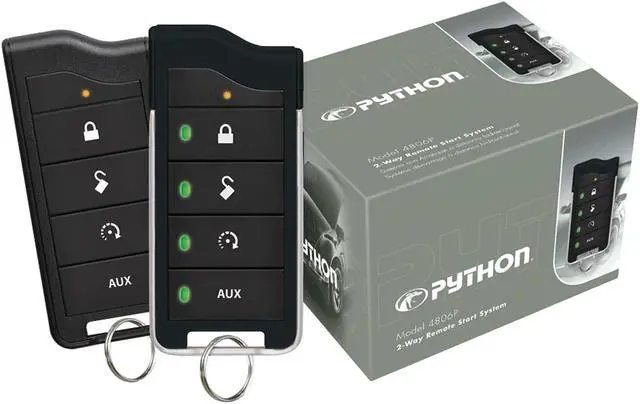 Alt view image 3 of 3 - Python 4806P 4806P 2-Way LED Remote-Start System with 1-Mile Range
