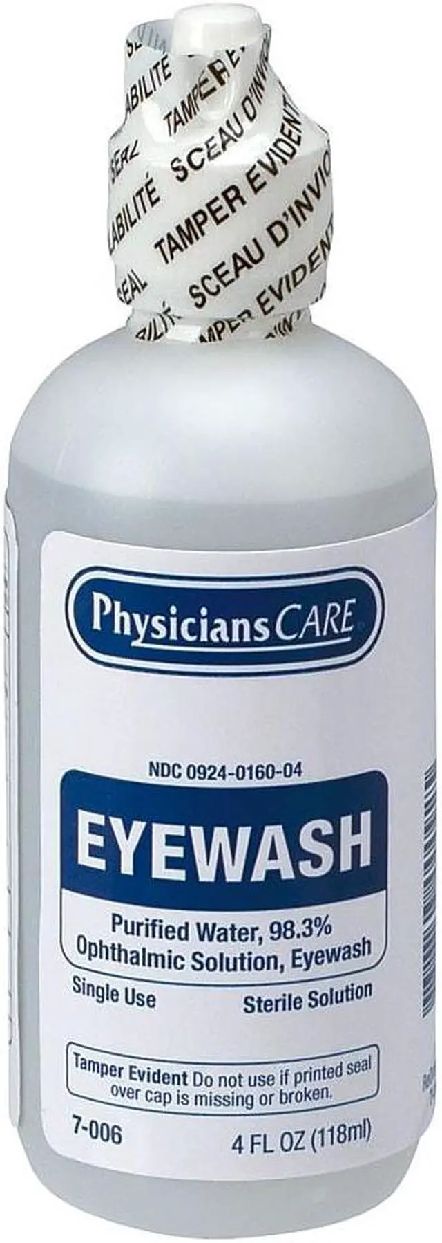 Alt view image 11 of 11 - First Aid Only Refill for SmartCompliance General Business Cabinet 4 oz Eyewash Bottle FAE7016