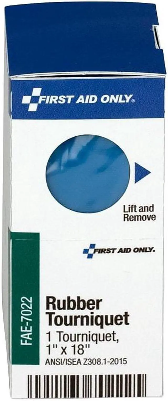 Alt view image 7 of 7 - First Aid Only Refill for SmartCompliance General Business Cabinet Rubber Tourniquet 1 x 18 FAE7022