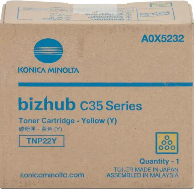 Alt view image 4 of 7 - KONICA/MINOLTA-STRATEGIC A0X5232 KONICA TNP22Y YELLOW TONER