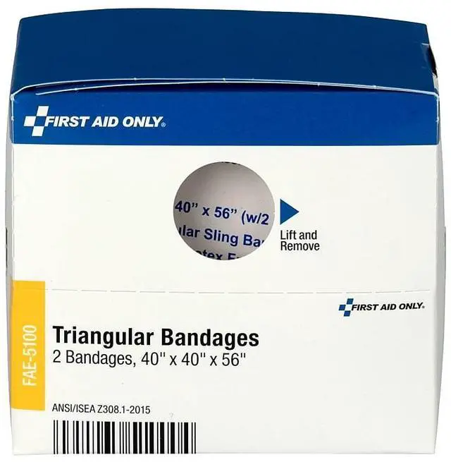 Alt view image 5 of 5 - Refill f/SmartCompliance Gen Business Cabinet, Triangular Bandages,40x40x56,2/Bx
