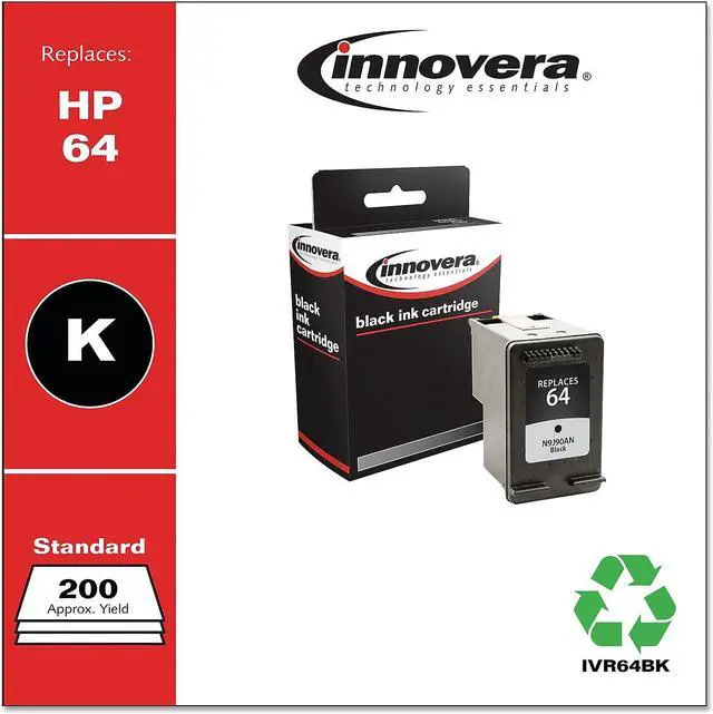 Alt view image 2 of 7 - Innovera ufactured Black Ink Replacement for 64 (N9J90AN) 200 Page-Yield