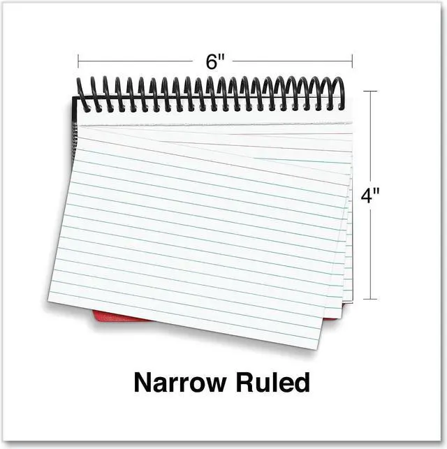 Alt view image 9 of 10 - Universal Spiral Bound Index Cards 4" x 6" White 120/Pack 47302