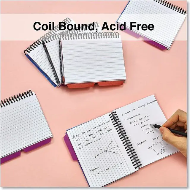 Alt view image 7 of 10 - Universal Spiral Bound Index Cards 4" x 6" White 120/Pack 47302