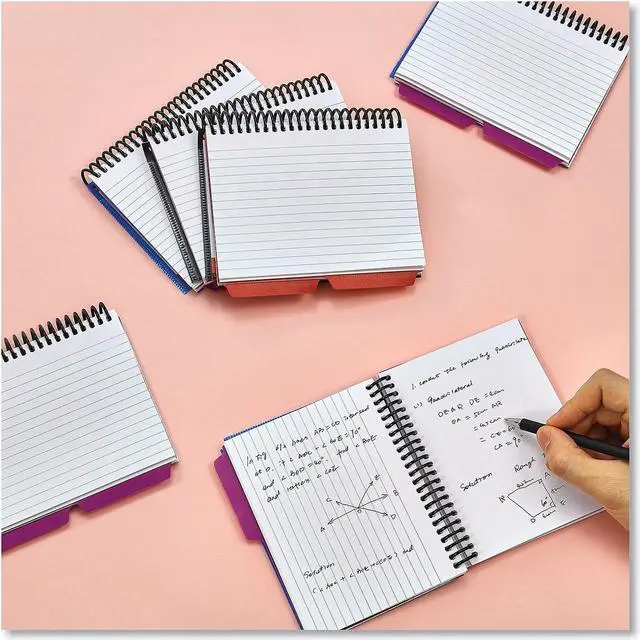 Alt view image 8 of 10 - Universal Spiral Bound Index Cards 4" x 6" White 120/Pack 47302