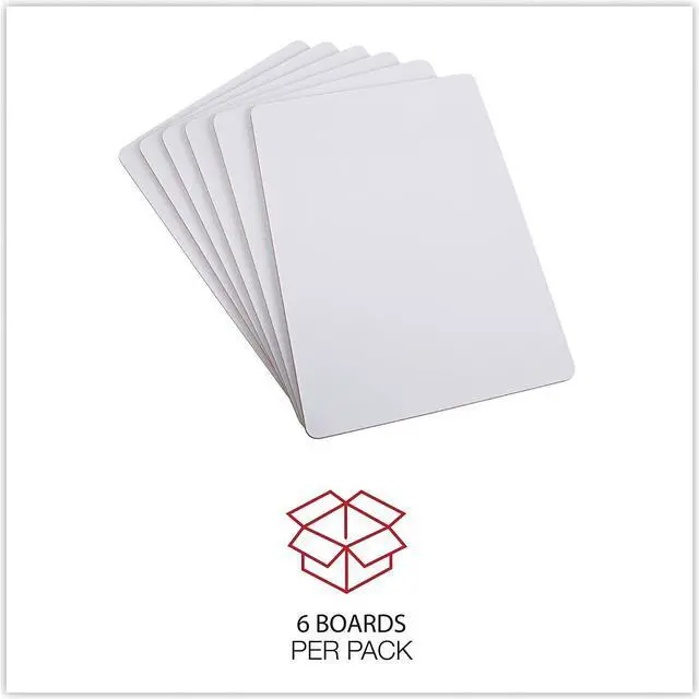 Alt view image 18 of 18 - Universal Lap/Learning Dry-Erase Board 11 3/4" x 8 3/4" White 6/Pack 43910