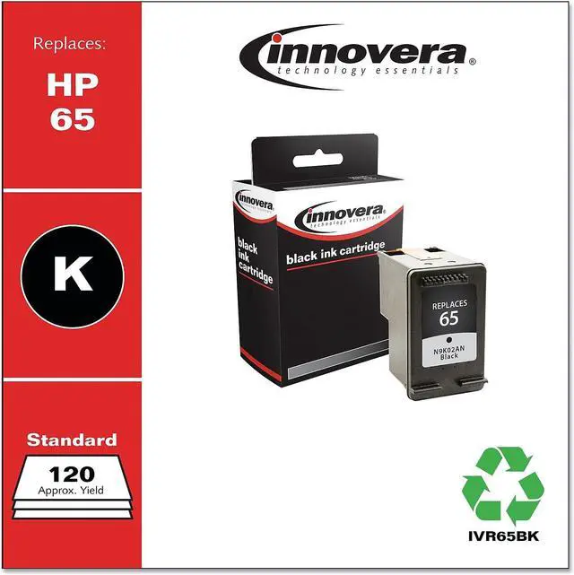 Alt view image 2 of 7 - Innovera ufactured Black Ink Replacement for 65 (N9K02AN) 120 Page-Yield 65BK