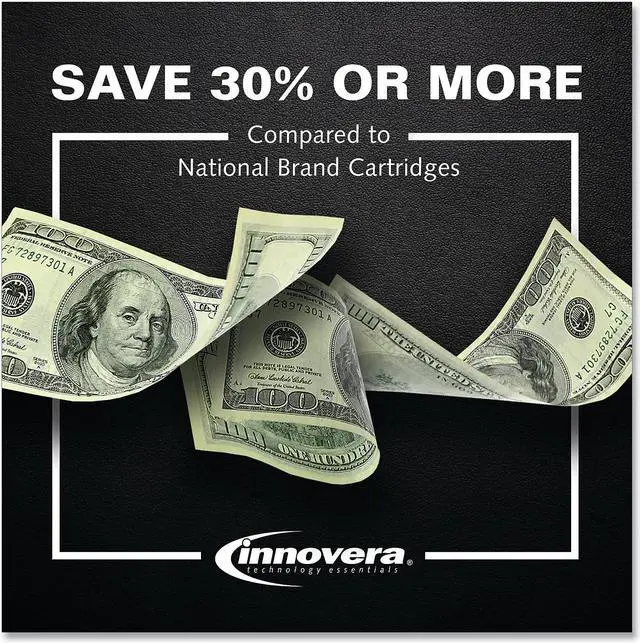 Alt view image 3 of 7 - Innovera ufactured Black Ink Replacement for 65 (N9K02AN) 120 Page-Yield 65BK