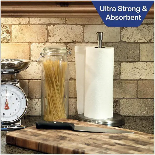 Alt view image 5 of 9 - Premium Kitchen Roll Towels 2-Ply 11 x 6 White 110/Roll 12 Rolls/Carton 418231
