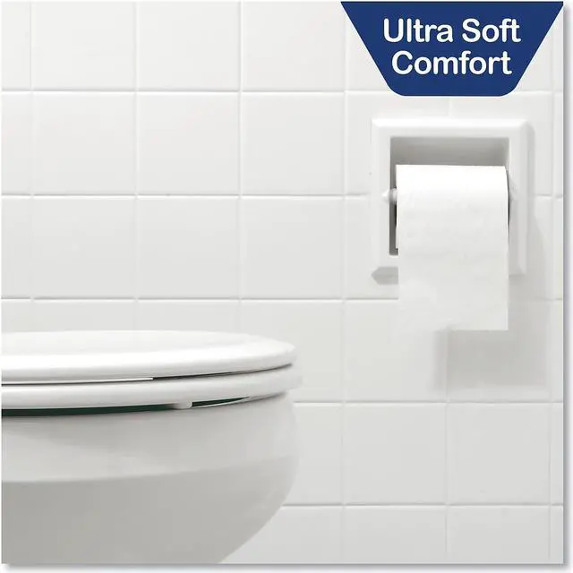 Alt view image 10 of 14 - Windsoft Premium Bath Tissue Septic Safe 2-Ply White 4 x 3.9 284 Sheets/Roll 24 Rolls/Carton 24244