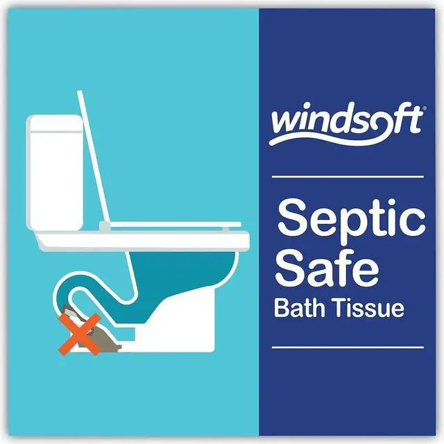 Alt view image 11 of 14 - Windsoft Premium Bath Tissue Septic Safe 2-Ply White 4 x 3.9 284 Sheets/Roll 24 Rolls/Carton 24244
