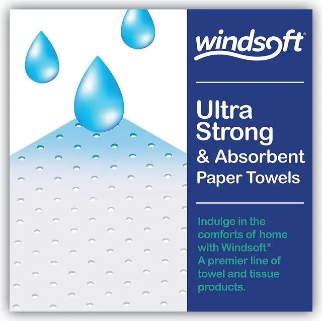 Alt view image 7 of 9 - Premium Kitchen Roll Towels 2-Ply 11 x 6 White 110/Roll 12 Rolls/Carton 418231