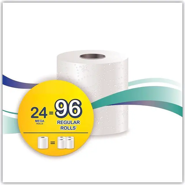 Alt view image 13 of 14 - Windsoft Premium Bath Tissue Septic Safe 2-Ply White 4 x 3.9 284 Sheets/Roll 24 Rolls/Carton 24244