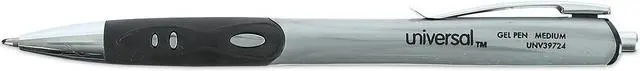 Alt view image 11 of 14 - Universal Comfort Grip Deluxe Retractable Gel Ink Roller Ball Pen 0.7 mm Black Ink 36/ST 39714