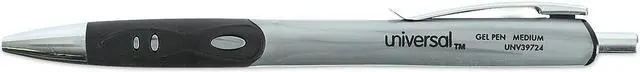 Alt view image 10 of 14 - Universal Comfort Grip Deluxe Retractable Gel Ink Roller Ball Pen 0.7 mm Black Ink 36/ST 39714