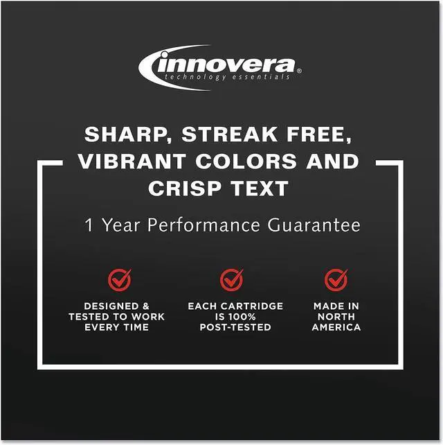 Alt view image 13 of 20 - Innovera Compatible Color High Yield Ink Cartridge (Alternative for HP 62XL/C2P07AN)