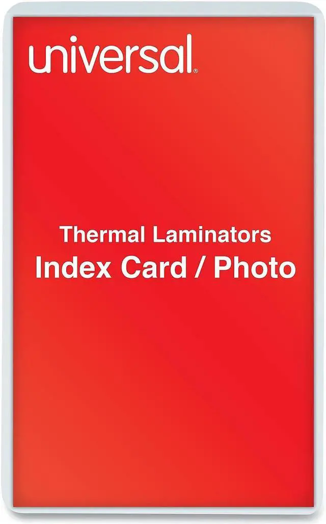 Alt view image 6 of 7 - Universal Clear Laminating Pouches 5 mil Index/Photo 5 1/2 x 3 1/2 25/Pack 84679
