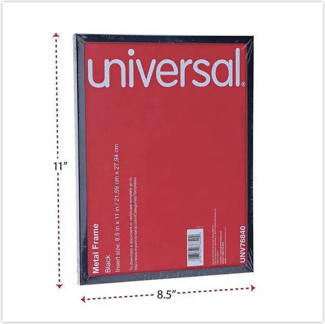 Alt view image 7 of 11 - Universal Metal Photo Frame Aluminum 8 1/2 x 11 Black 76840