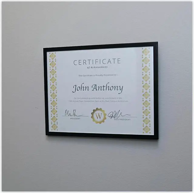 Alt view image 10 of 11 - Universal Metal Photo Frame Aluminum 8 1/2 x 11 Black 76840