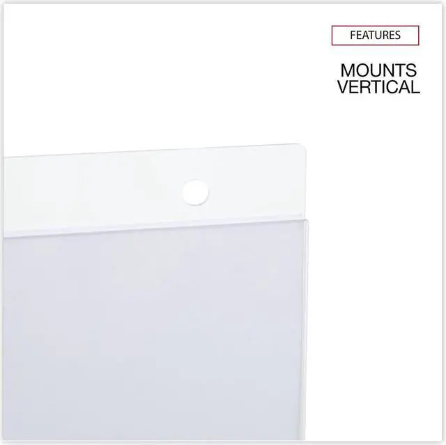 Alt view image 11 of 13 - Universal Wall Mount Sign Holder 8 1/2" x 11" Clear 76882