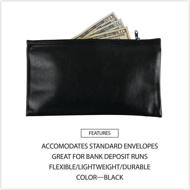 Alt view image 7 of 10 - Zippered Wallets/Cases, 11w x 6h, Black, 2/PK 69021