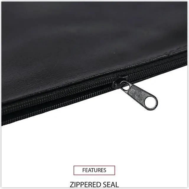Alt view image 10 of 10 - Zippered Wallets/Cases, 11w x 6h, Black, 2/PK 69021