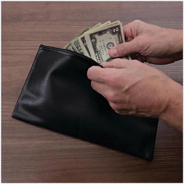 Alt view image 9 of 10 - Zippered Wallets/Cases, 11w x 6h, Black, 2/PK 69021