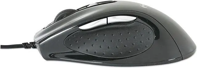 Alt view image 7 of 8 - Innovera Full-Size Wired Optical Mouse USB Black 61014