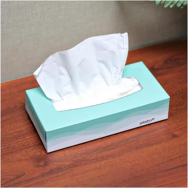Alt view image 9 of 12 - C-Windsoft Facial Tiss 100Sh 8X8.3 2Ply Whi 30