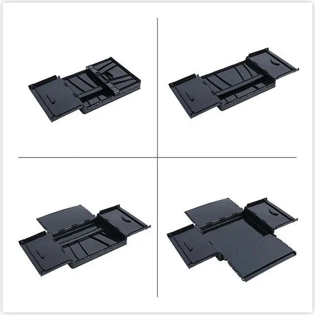 Alt view image 8 of 12 - UNIVERSAL Collapsible Crate 17 1/4 x 14 1/4 x 10 1/2 Black/Gray 2/Pack 40010