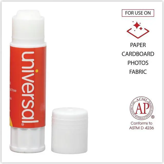 Alt view image 10 of 11 - Universal Glue Stick .28 oz Stick Clear 12/Pack 75748
