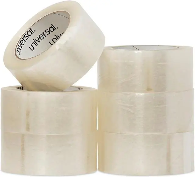 Alt view image 8 of 10 - Universal General-Purpose Box Sealing Tape 48mm x 100m 3" Core Clear 6/Pack