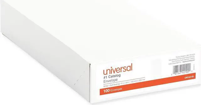 Alt view image 6 of 6 - UNIVERSAL Self Seal Catalog Envelope 6 x 9 White 100/Box 42100