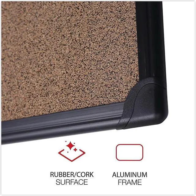 Alt view image 2 of 7 - Universal UNV43418 Cork Bulletin Bar, Brown, 18 x 1