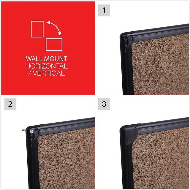 Alt view image 5 of 7 - Universal UNV43418 Cork Bulletin Bar, Brown, 18 x 1