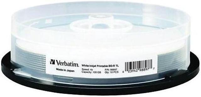 Alt view image 12 of 12 - Verbatim Blu-ray Recordable Media - BD-R - 4x - 100 GB - 10 Pack Spindle